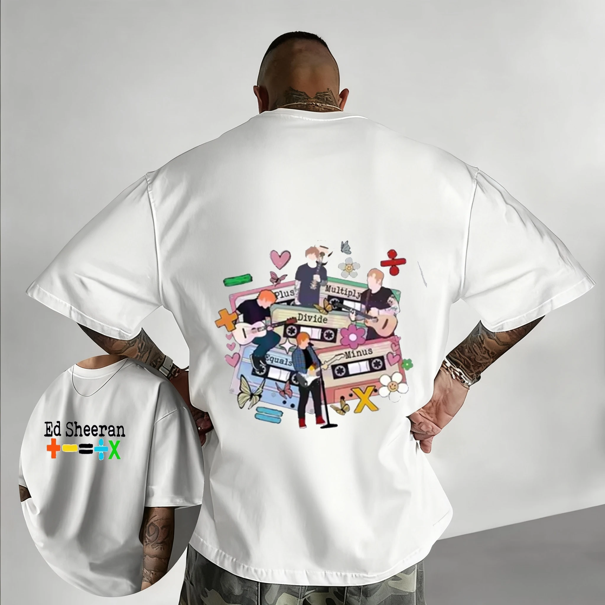 

Ed Sheeran Tour Women Clothing Tee Shirt Homme New in Top Unisex Men Short Sleeve Round Neck Printing Pullover T-Shirts