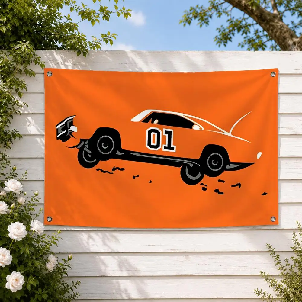 TVSeries The Dukes of Hazzard Flags decor flag banner,wall hanging flag,indoor outdoor wall decor,yard garden porch patio