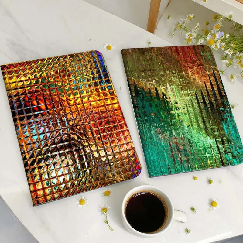 

Colorful Grid Pattern Art Tablet Case For Huawei Honor MatePad MediaPad Air 5 6 7 11 V6 V7 V8 V9 X9 X8 T10 T10s C5e T5 Gift