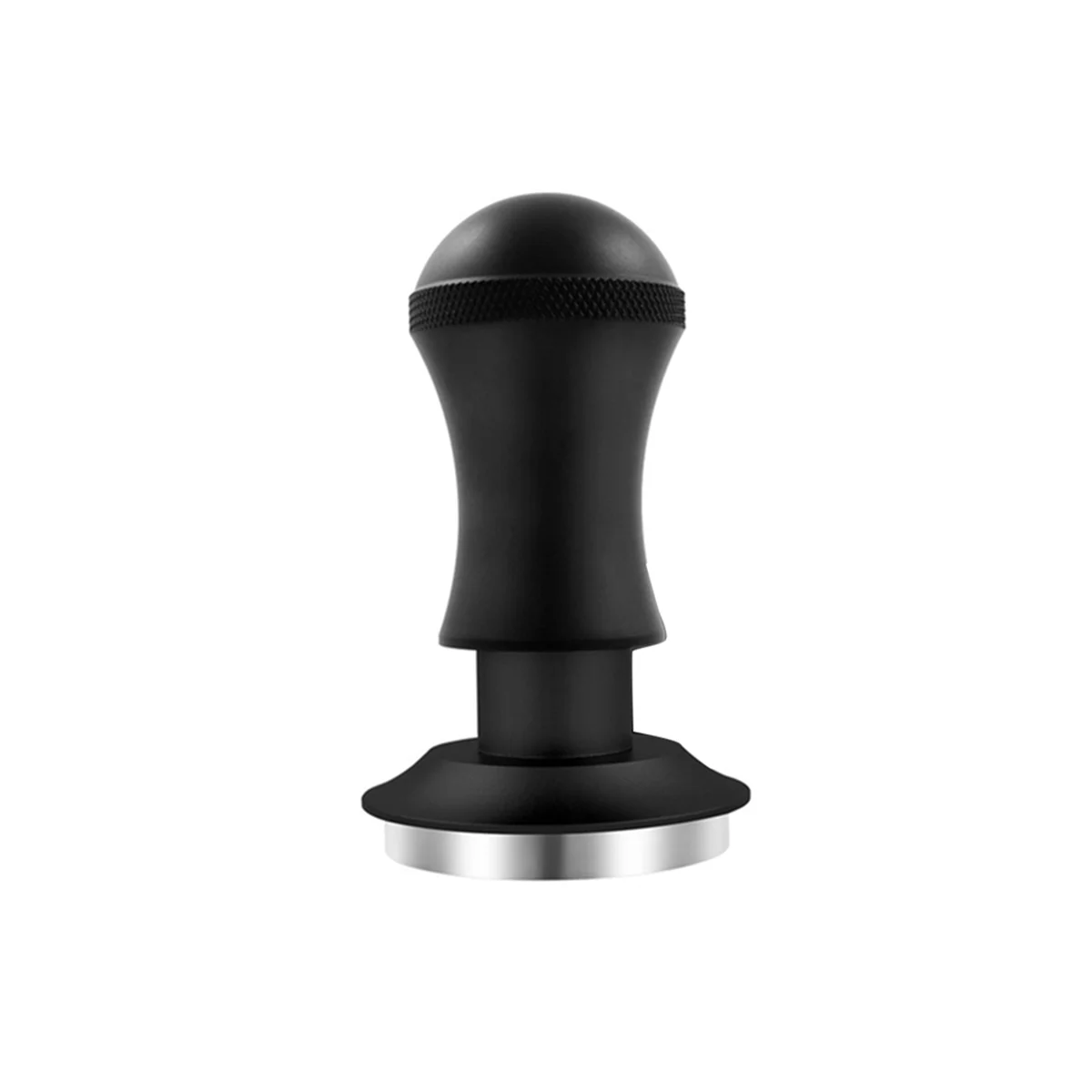 

58Mm Espresso Tamper, Premium Barista Tools Tamper with Spring, Stainless Steel Flat Bottom Black