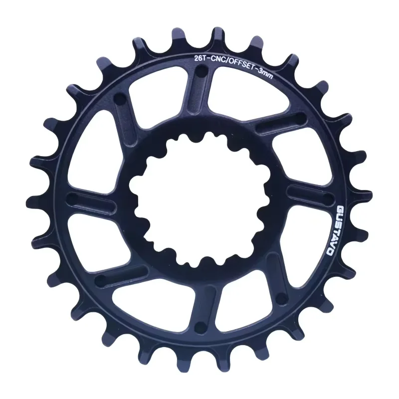 GUSTAVO 26T 28T 30T 32T Fahrradkettenblatt 3-Bolzen-Direktmontage Offset 3MM Breit-Schmal-Zahn-Kettenrad Kinderfahrrad-Kurbelgarnitur – Detail 8