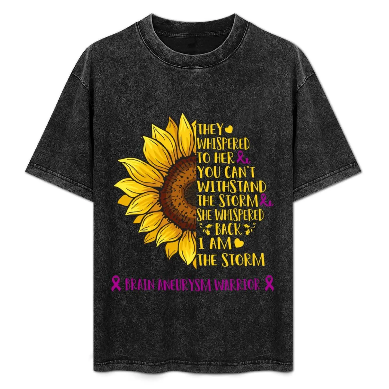 Les dijeron a ella: no puedes resistirte a la tormenta. Ella respondió: Soy la tormenta. Camiseta Brain Aneurysm Warrior.