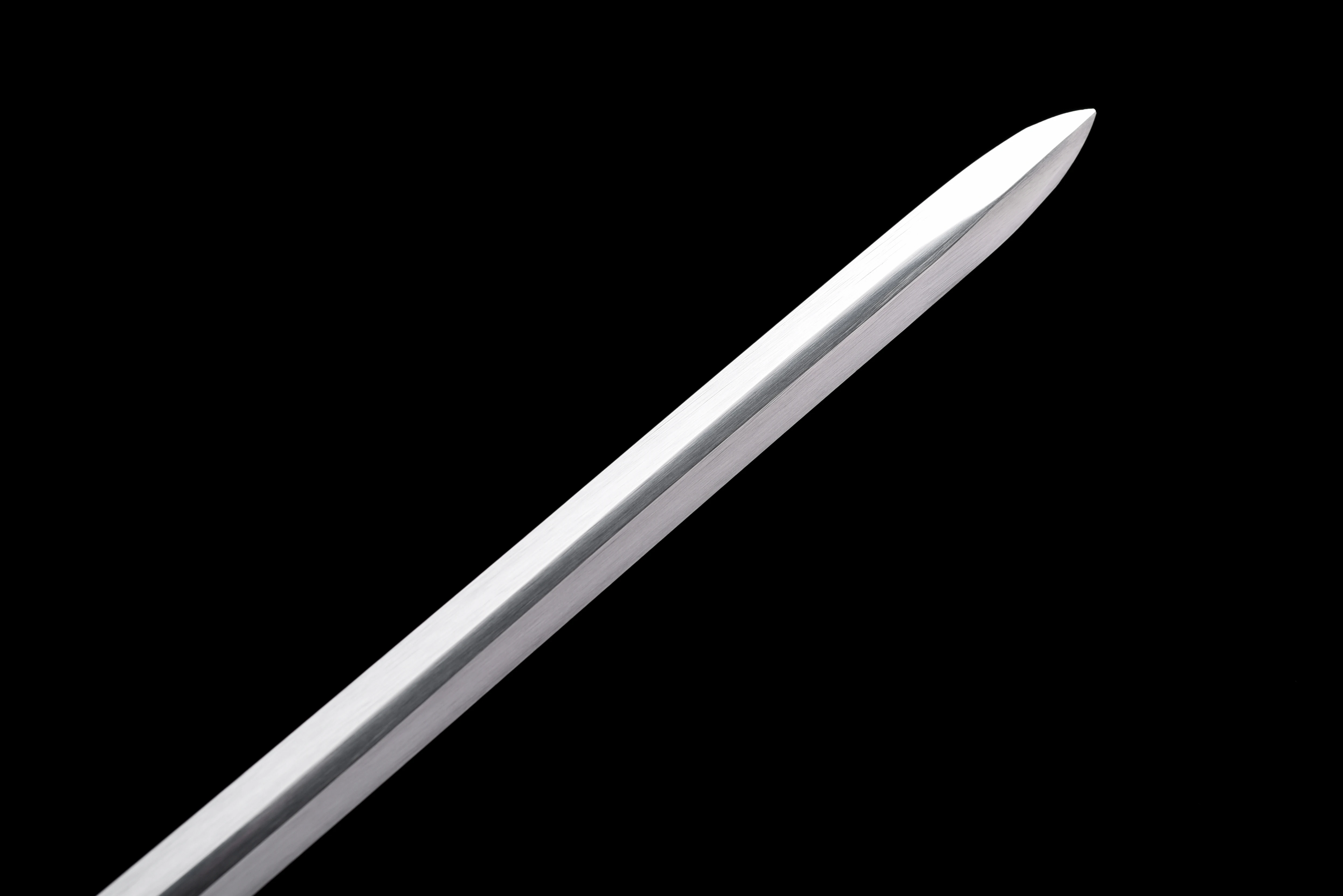 سيف موظفي القرون الوسطى 95 سم، سيف الساموراي الياباني، فولاذ زنبركي كاتانا، تحضير قتالي، أسلحة حادة، تدريب النينجا، مارشل