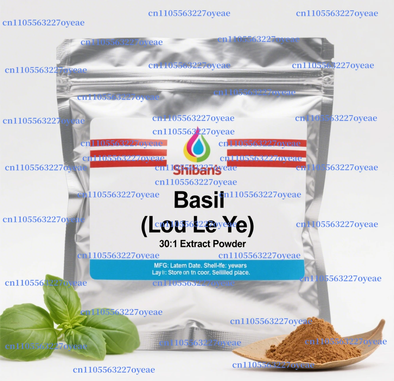 

Customized Aluminum Foil Bag for basilic/OCIMUM BASILICUM Extract 30:1 Global Distributors