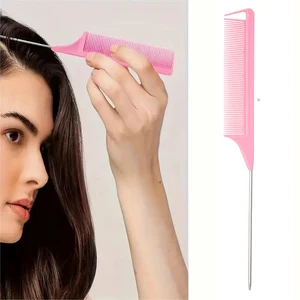 Spray Bottle Hairdresser Set, Rat tail Comb, causing a hair brush, edge control, comb and smoothing, 4pcs per set 8 Main Sales comb - №6