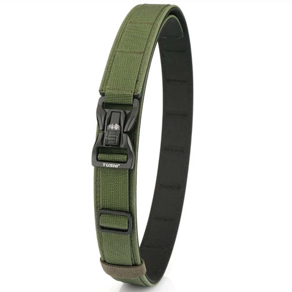 TUSHI Neuer Militärgürtel für Männer, stabiler Nylon-Metall-Automatikschnalle, Polizei-Gürtel, taktischer Outdoor-Gürtel, IPSC-Zubehör – Detail 15