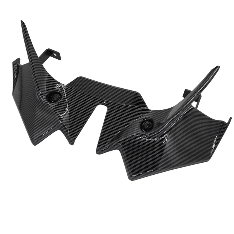 

Передний спойлер для Kawasaki Z650 Z 650 2020-2024, аэродинамическое крылышко, прижимная сила, дефлектор, обтекатель мотоциклов, узор из углеродного волокна