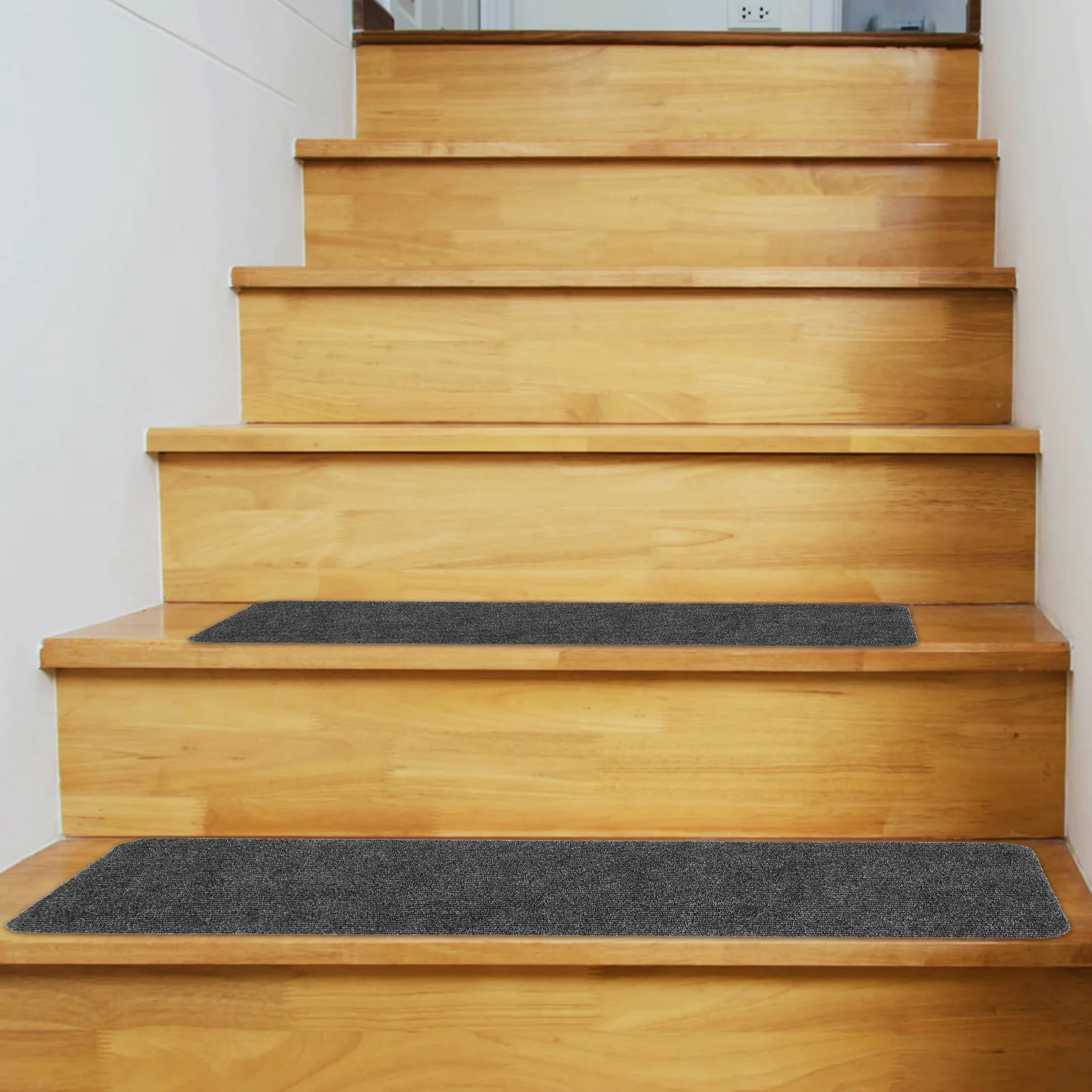 

15 Pcs Stair Mats Carpet Treads Carpets Staircase Shine Indoor Polyester (Polyester) Adhesive Tapet Rug Pad Stairs