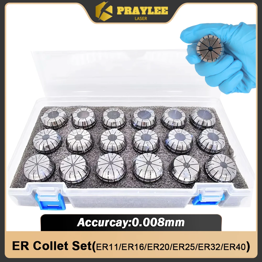 ER Collet ER11 ER16 ER20 ER25 ER32 ER40 Spring Collet Chuck Tool Holder Bracket Extension Rod for ER Series Tool Holder