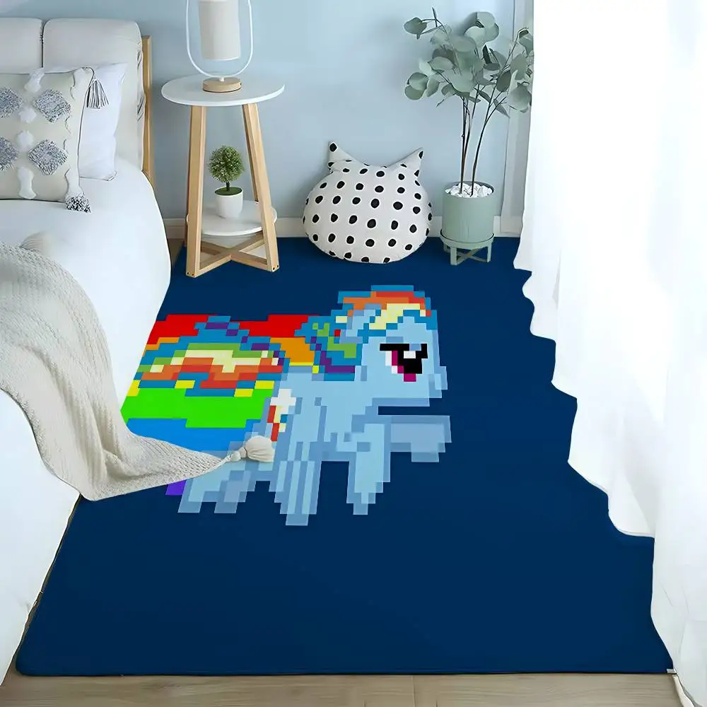 R-Rainbows Dash Floor Mats Home Laundry Rug Carpet For Living Room Decor Lounge Area Anti-slip Foot Mat Entrance Doormat