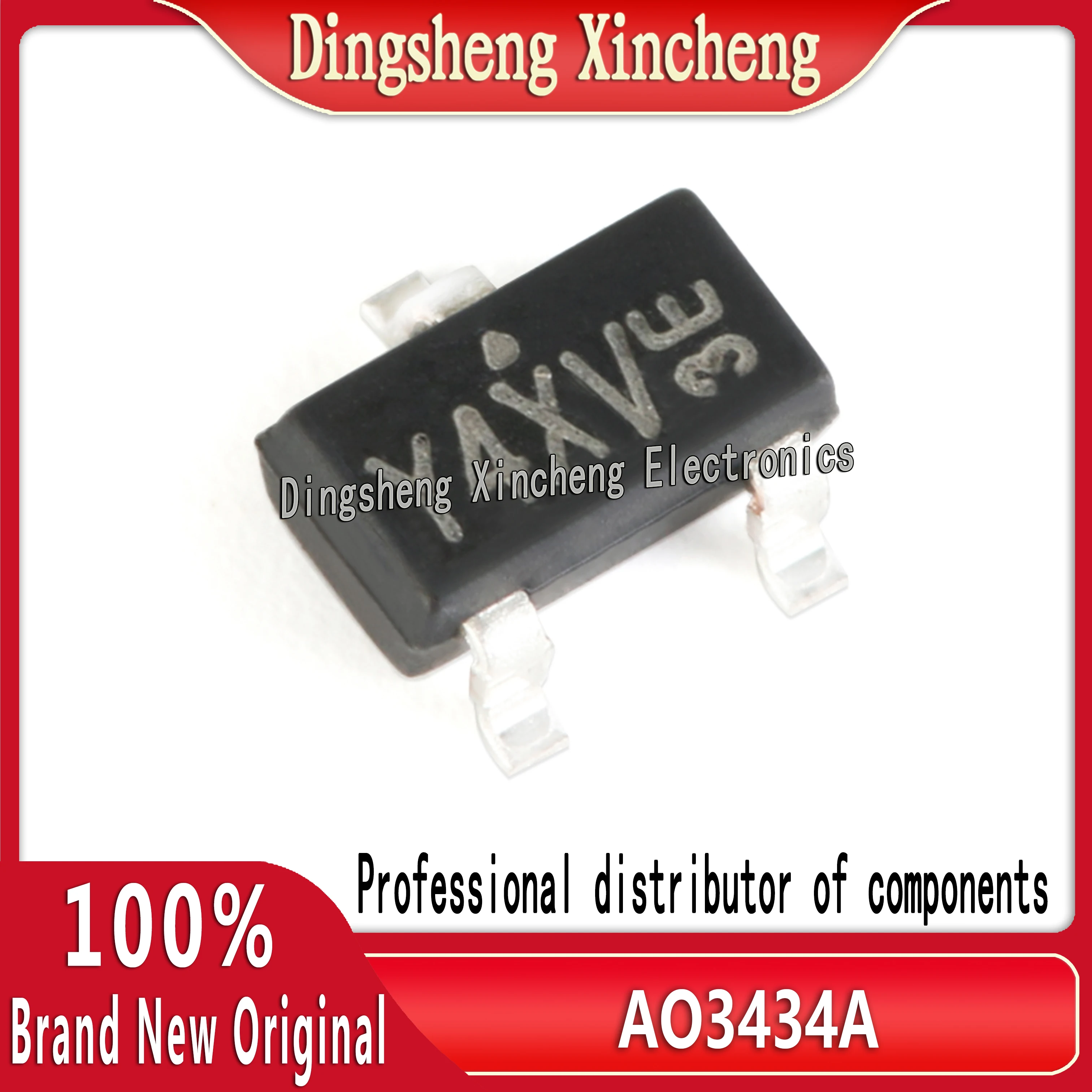 10  pcs/lot  New original AO3434A silk screen Y4 SOT-23 N-channel 30V/4A SMT MOSFET