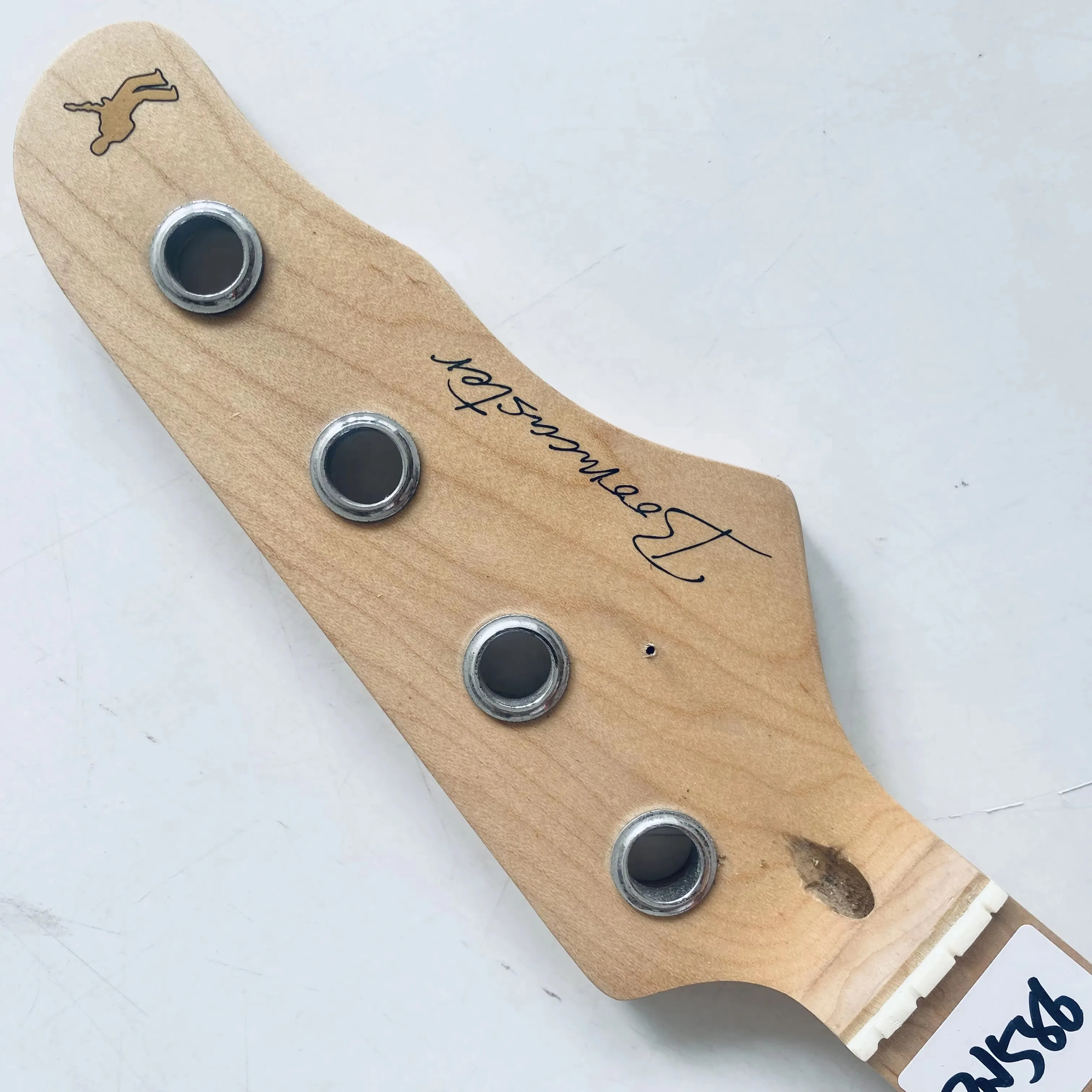PN586 Boomcaster 4 Strings Electric Bass Neck Maple Wood 21 Fret  DIY Bass Parts Rosewood Trussrod  Inlay