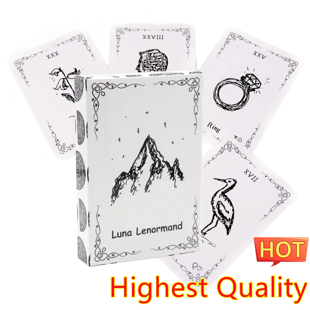 Mythic Luna Lenormand Deck  Ladies  Cards Deck  For Adult  Oracle