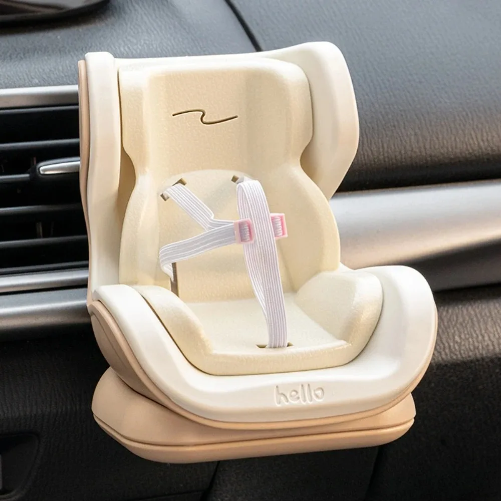 

High-quality Car Air Vent Outlet Plush Doll Seat Doll Safety Seat Cartoon Chair Model For Labubu Doll Car Interior Styling