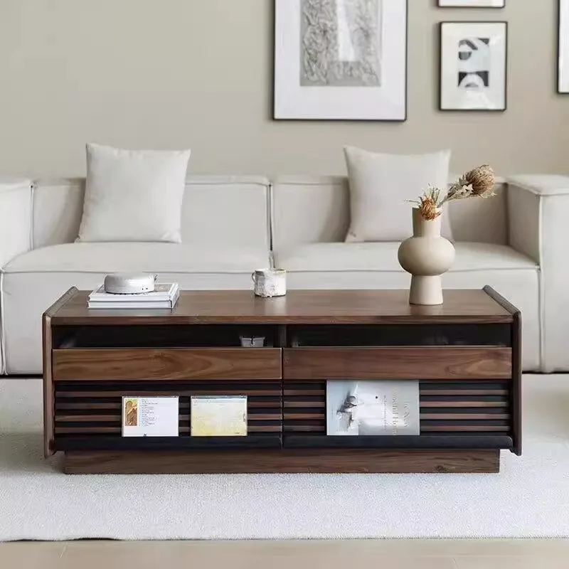 

Unique Aesthetic Coffee Table Wood Designer Modern Decoration Coffee Table Living Room Nordic Mesa Auxiliar Postmodern Furniture