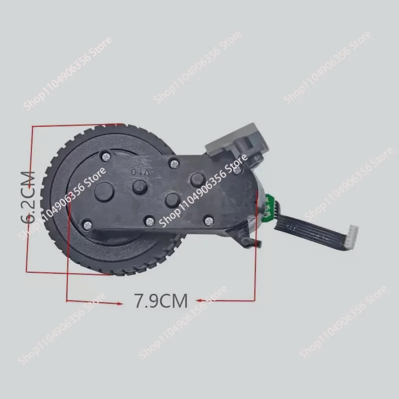 Wheel Assembly with Motor Right Drive Wheel 1PC for ABIR X5 X6 X8 S6 Robot Vacuum Cleaner