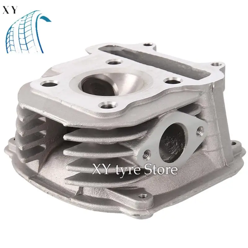 GY6 150cc scooter engine cylinder head assembly, good quality, with valve, suitable for 4T 157QMJ ATV Go Kart 4WD, spare parts