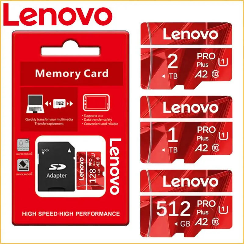 Lenovo 2TB SD Memory Card 1TB SD Card Ultra-fast Transfer Micro TF SD Card 128GB Cartao De Memoria For Nintendo Switch Tablet