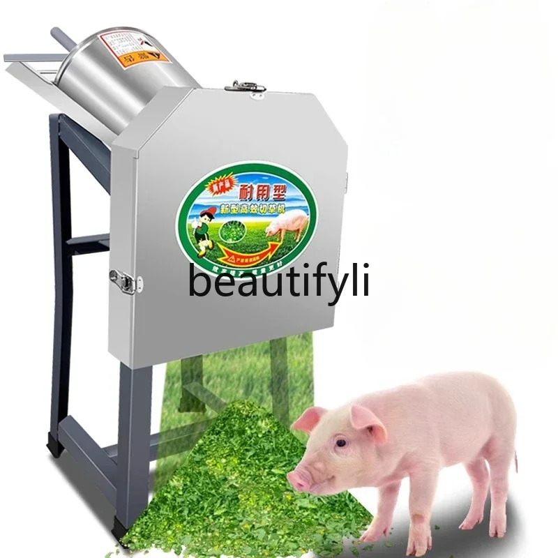 

Z189 Electric grass cutter, grass crusher, small household stainless steel hogweed machine, cutting green feed