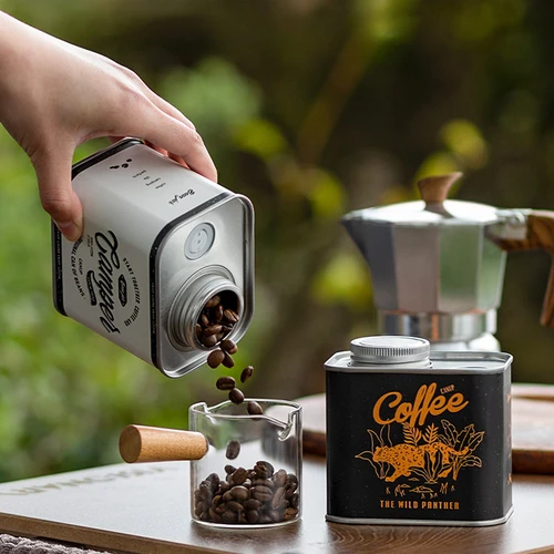 휴대용 커피 콩 밀봉 캔, 야외 캠핑 주석 상자, 간단한 가정용 포장 보관, 신선한 호흡 주석 캔  Best5
