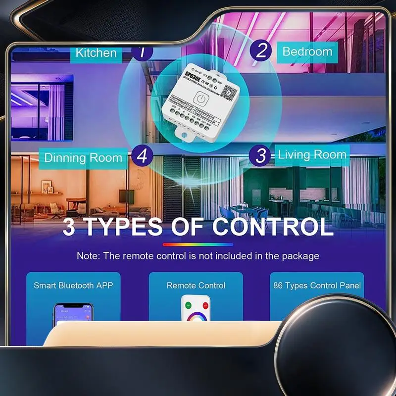 

Rgbw Wifi Led Controller Support PWM Single Color CCT RGB RGBW RGBCCT And SPI TTL IC Chip LED Strip Light-N34R