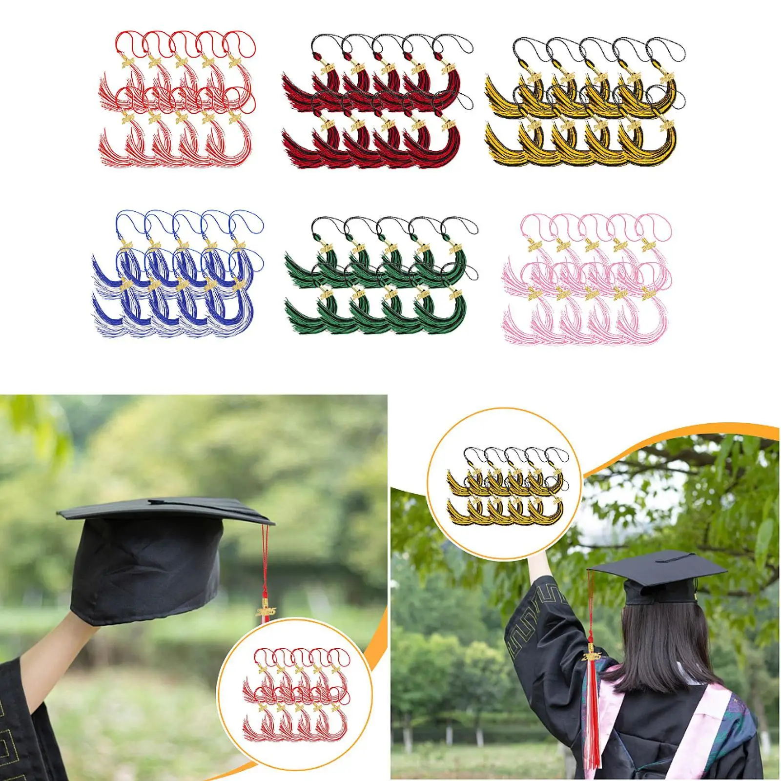 

10 выпускных кисточек на 2025 год с подвеской для ключей дошкольного возраста