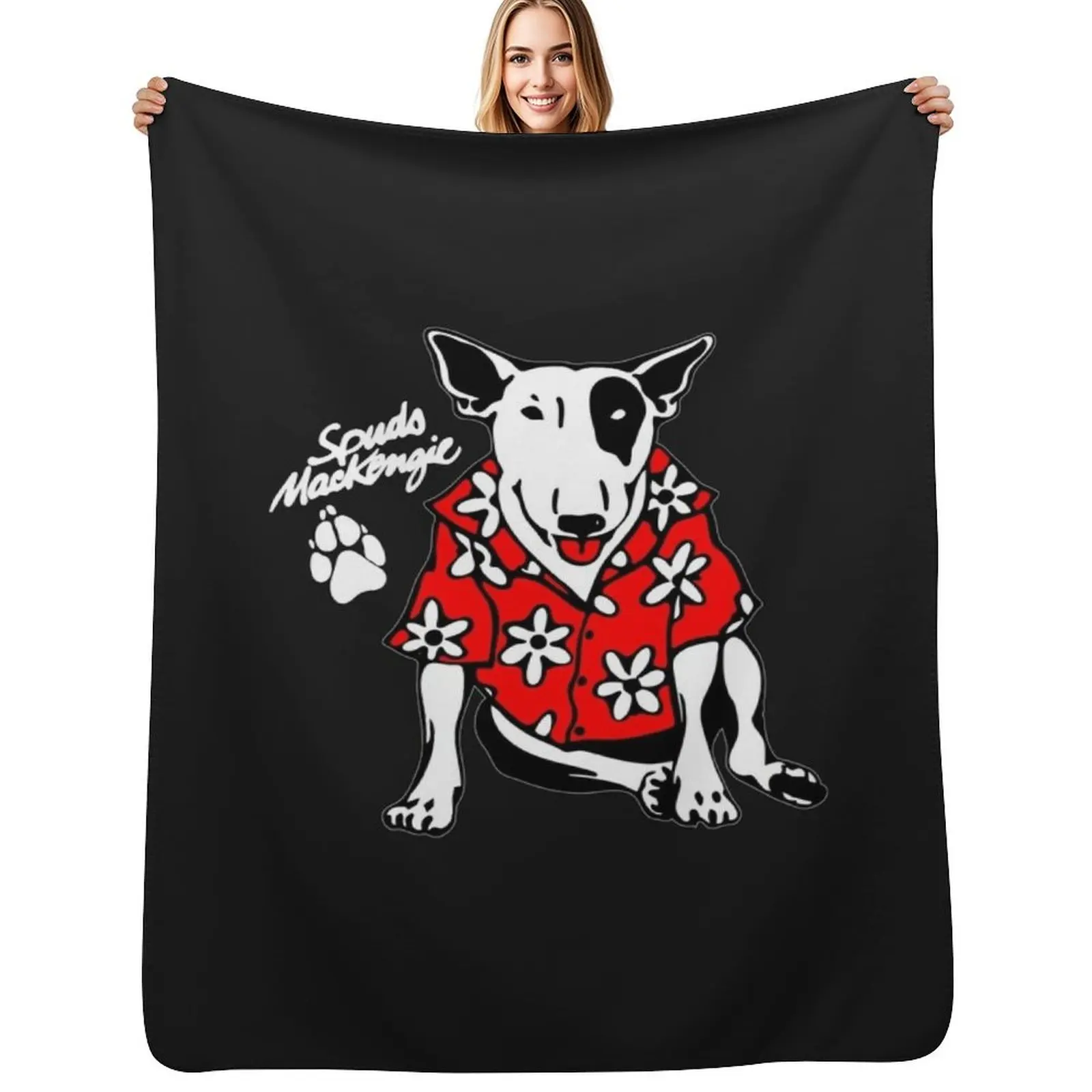 

Spuds Mackenzie Throw Blanket sofa bed Quilt Sofas christmas gifts Blankets