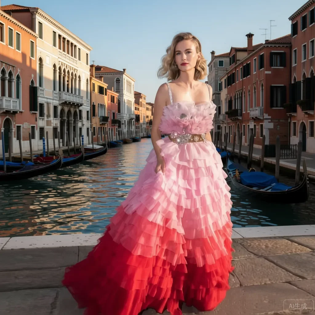 Gradiente rosa elegante requintado vestido feminino até o chão tule plissado em camadas vestido de noite vestido de festa plus size feito sob encomenda