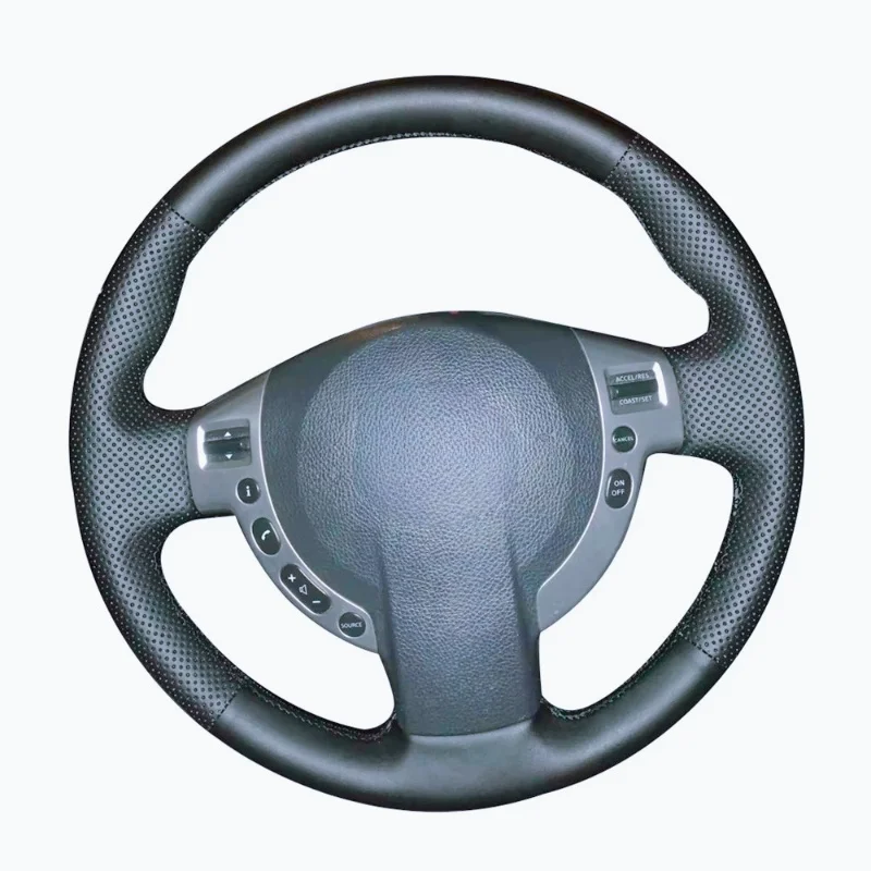 

DIY Artificial Leather Black Car Steering Wheel Cover For Nissan QASHQAI X-Trail Nissan NV200 Rogue Car Accessories