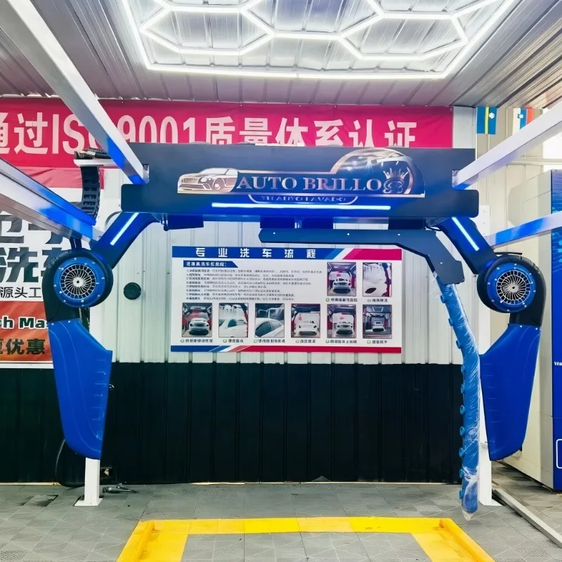 Customized 3-5minutes Automatic 360 Car Wash Machine Touchless Rollover High Pressure Vehicle Washer System