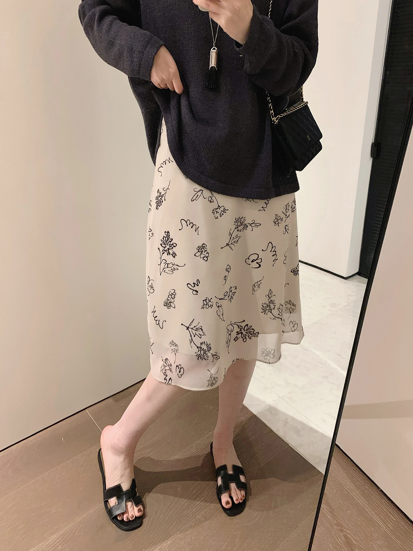 

Женская юбка миди Misslady с высокой талией, принтованная, драпированная, в корейском стиле, мягкая, удобная, винтажная, с цветочным узором, А-силуэт, весна-лето