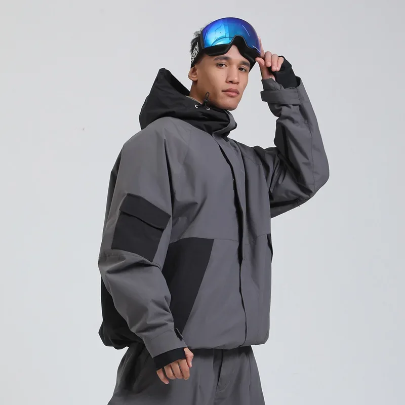 

New Thermal Winter Sports Skiing Jacket Loose Ski Suit Women Windproof Snowboard Warm Waterproof Male Clothing Wear Overalls