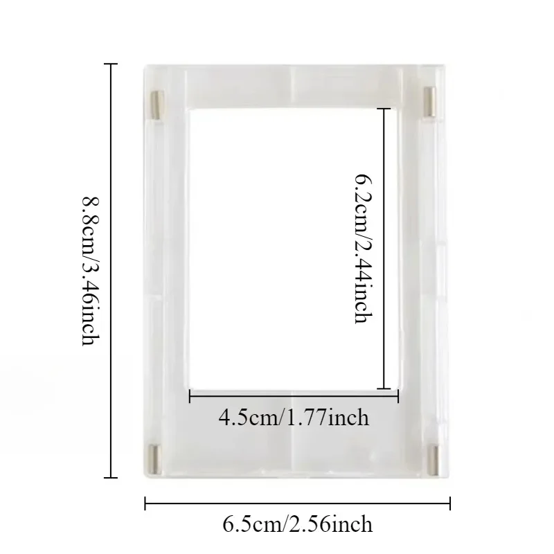 3 Inch Transparent Acrylic Photo Frame