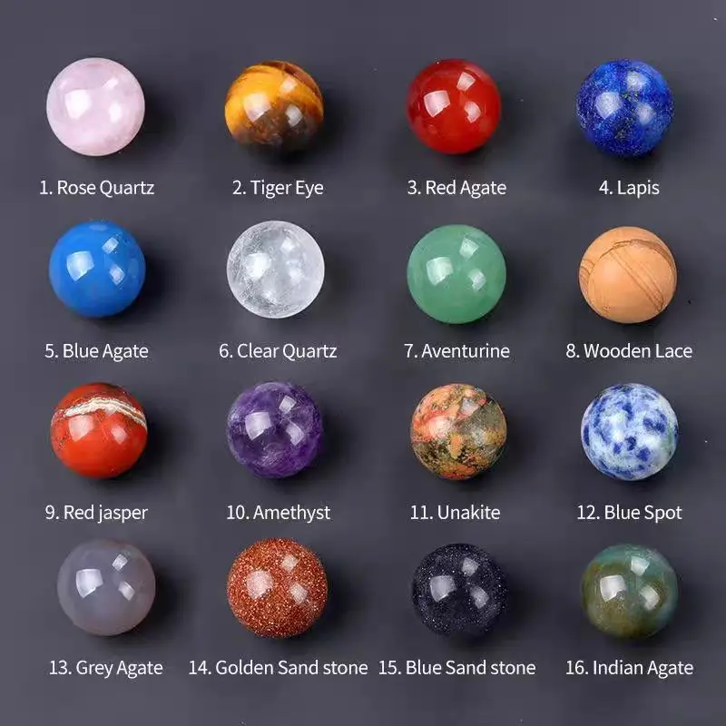 16 مللي متر الحجر الطبيعي كرة مستديرة جمشت روز كوارتز شفاء كريستال الأحجار الكريمة المجال شقرا غلوب ديكور المنزل الهدايا