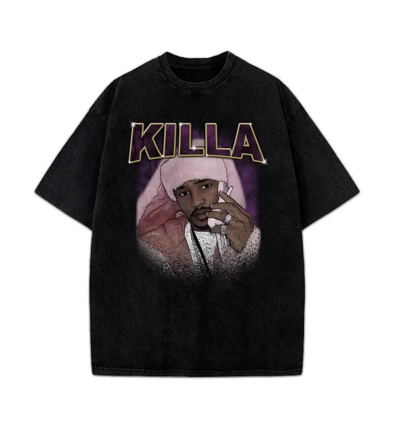 Vintage Style Camron Killa Cam DipSet Pink Fur Flip Phone Hip Hop Men T-Shirt