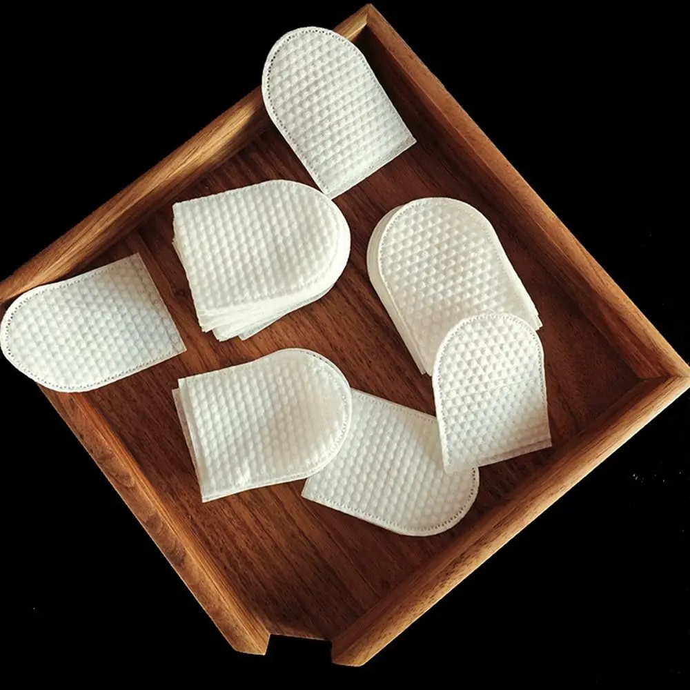 120 stks/zak Bladerdeeg U-vormige Zak Wattenschijfje Wegwerp Hand Insert Cosmetische Pads Parel Print Duurzaam Make Up Verwijderen Katoen