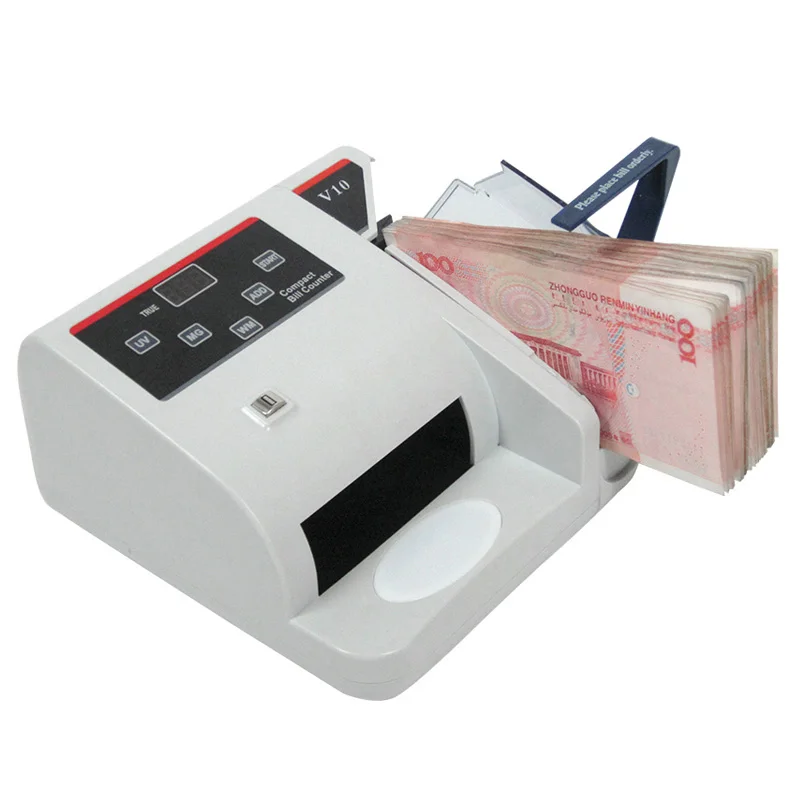 Xindabill Portable Money Counter Machine UV/MG/WM Handy Banknotes Currency Detection Home Supermarket V10 Bill Counting Detector