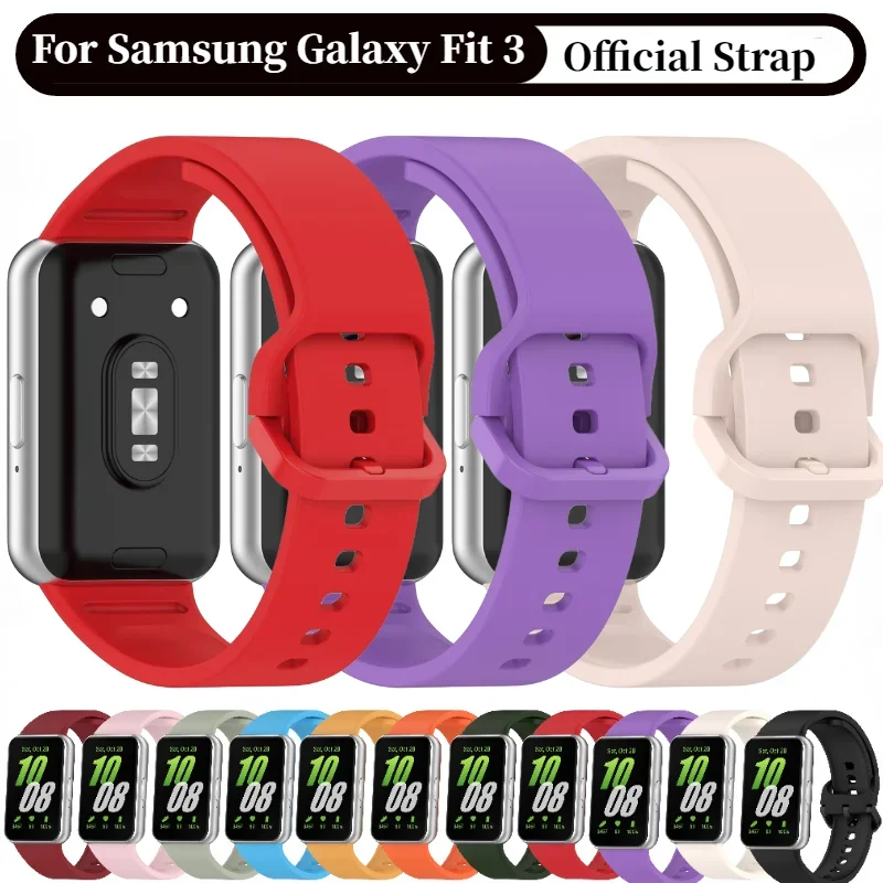 

Silicone Strap For Samsung Galaxy Fit 3 R390 Smart Correa Wristband For Samsung Fit 3 Band Official Sports Bracelet