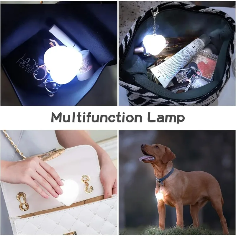 Portable Handbag Light LED Automatic Creative Gift Purse Accessories Smart Touch Heart Pattern Glow Light