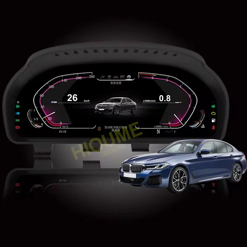 

Car LCD Digital Dashboard Panel Instrument Cluster Cock Speedometer for 3/5/6/7 Series F10 F30 F07 E90 E87 X1 X3 X4 X5 X6