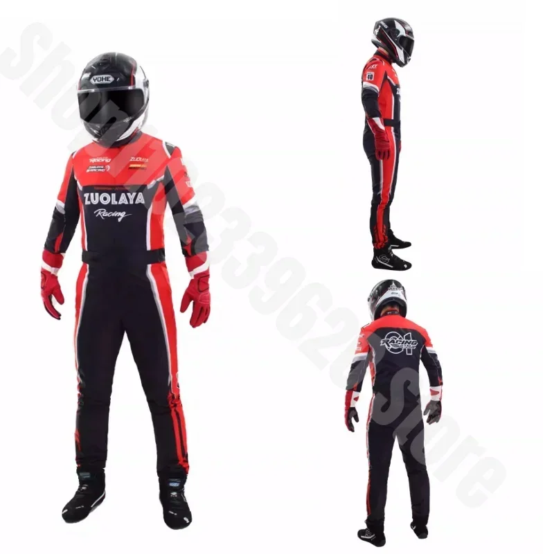 โฟร์ซีซั่น Universal Breathable Kart ชุดแข่ง Off Road Beach Bike Jumpsuit Rally Drift Racing Jumpsuit Kart การฝึกอบรมชุด