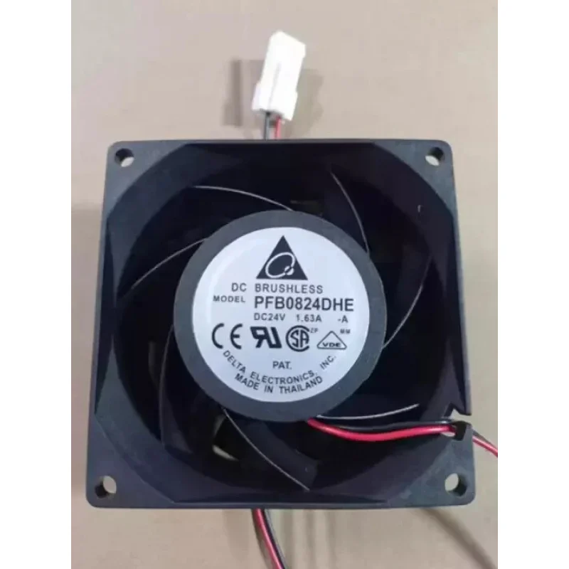 

S+ Delta PFB0824DHE DC24V 1.63A 8038 80x80x38mm Cooling Fan