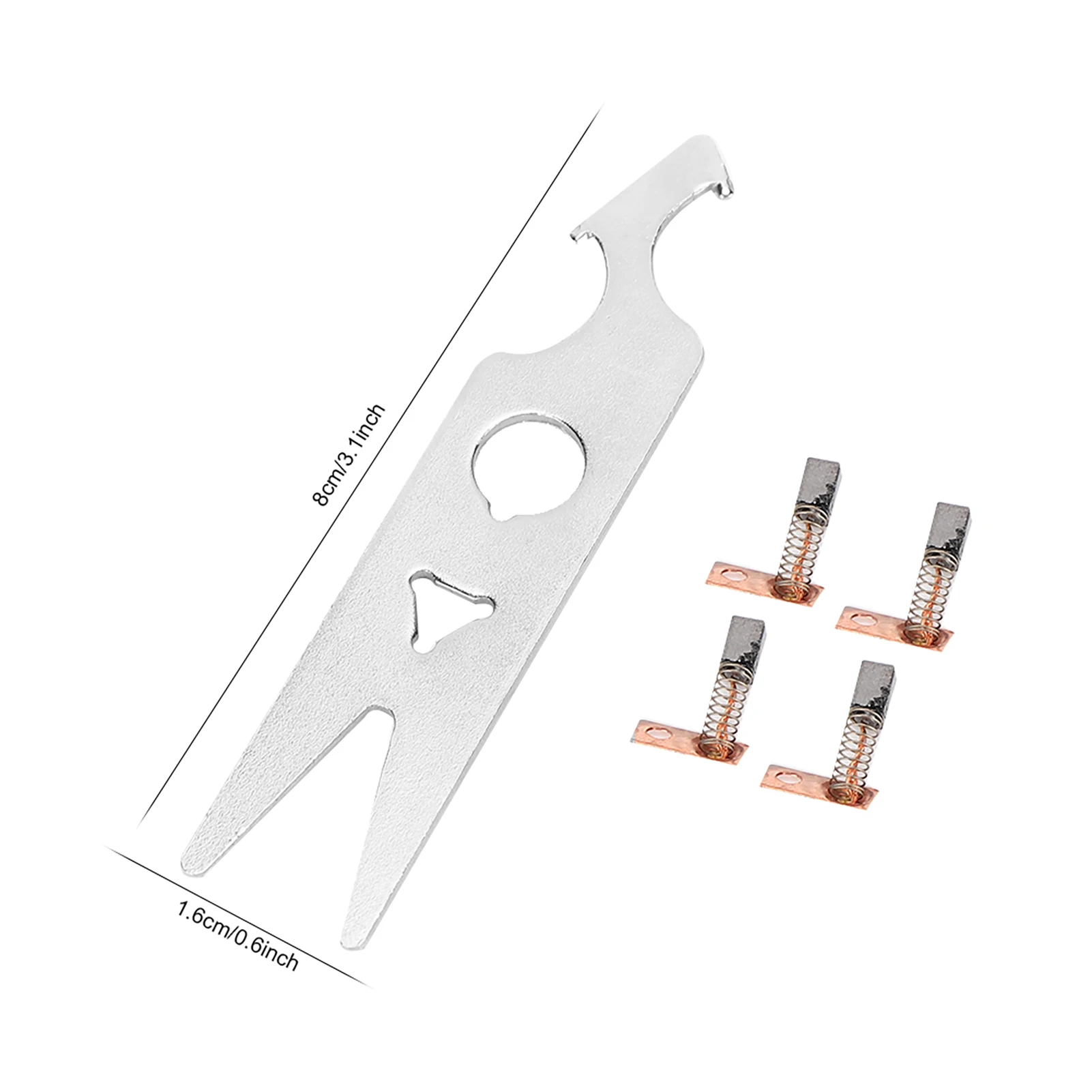 Nagelbohrer-Handstück, Kohlebürste, 2-teilig, Kohlebürste, Schraubenschlüssel-Set, Nagelbohrer-Handstück, Zubehör, Ersatzteil, Kohlebürste
