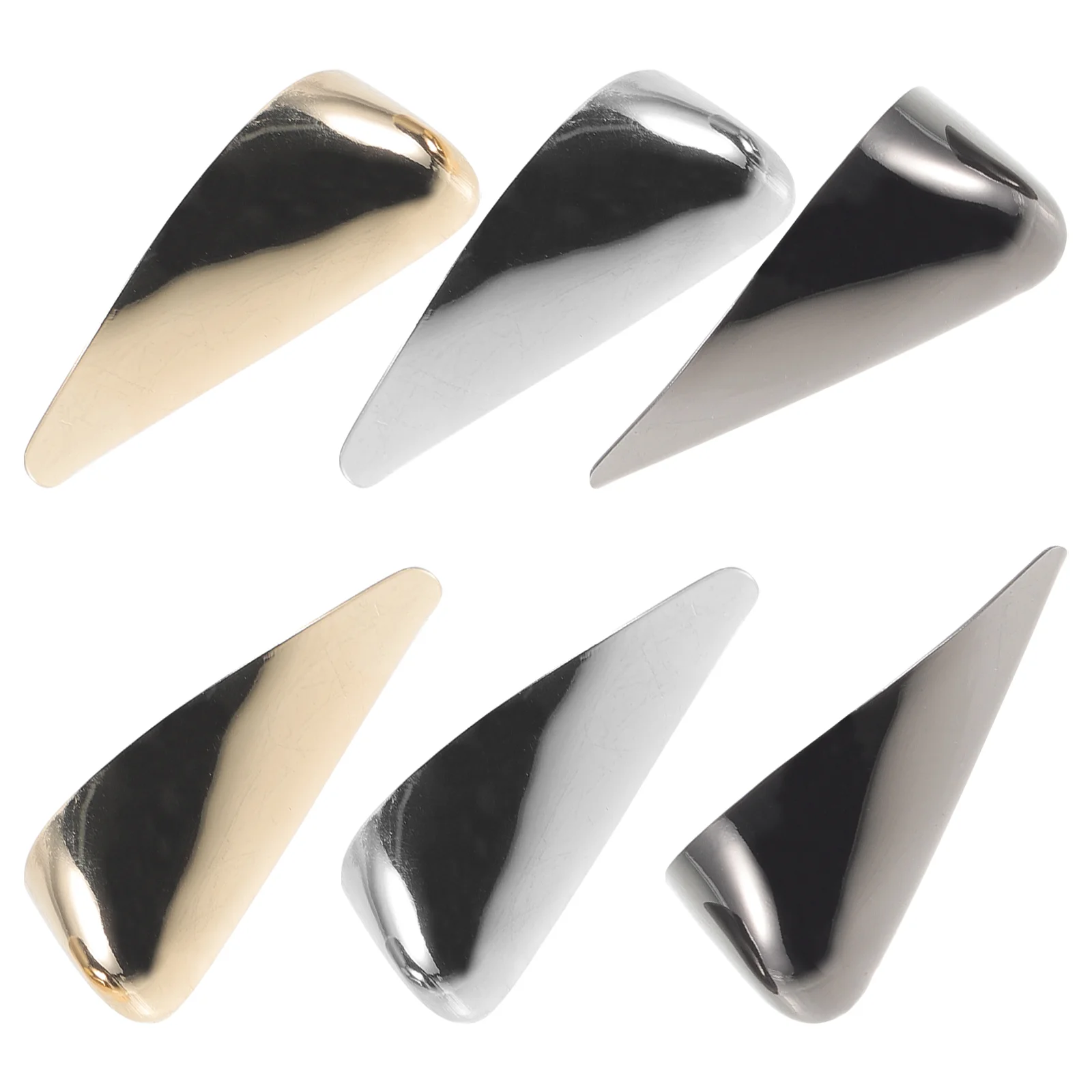 

3 Pairs Metal Sleeve Shoes Heel Caps for High Heels Pointed Protectors Toe Guards Accessories Repair Iron Tips Boot