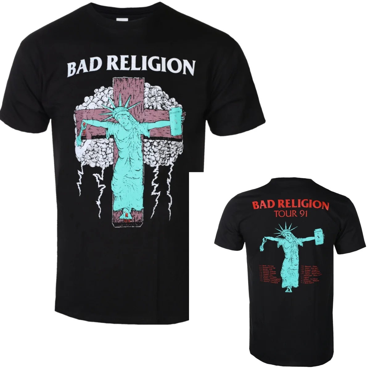 Bad Religion Graphic Cotton Band T-shirt Unisex Summer Short Sleeve Fashion Brand Tee Luxury Casual Vintage Tees