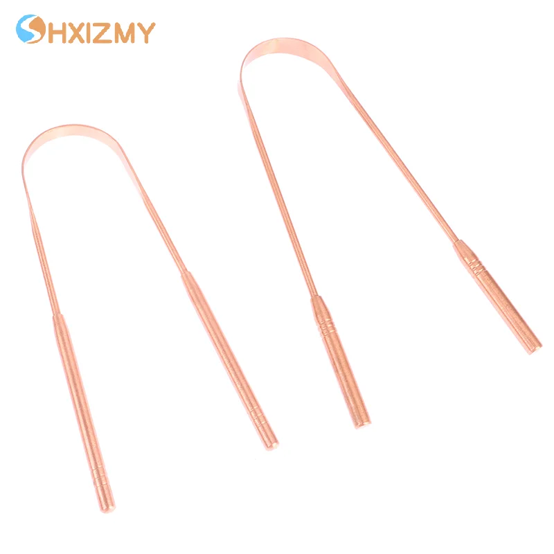 

1PCS Copper Tongue Scraper Cleaner Scraper Toothbrush Dental Oral Care Hygiene Health Care Tool For Men Women