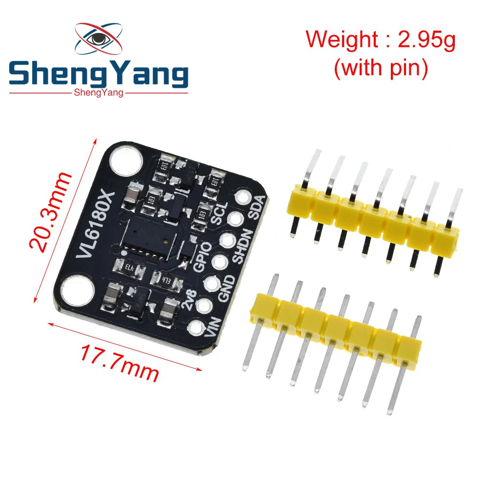 1PCS VL6180 VL6180X Range Finder Optical Ranging Sensor Module for Arduino I2C Interface 3.3V 5V gesture recognition for Arduino