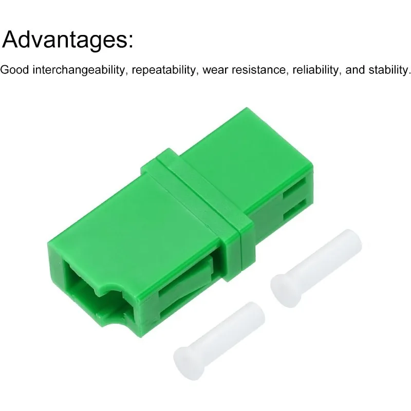 Summitek 100PCS 50PCS Simplex Fiber Optical Couplers LC APC Fiber Optic Adapters No Wing or Wing Bracket Flange Ftth Adapter
