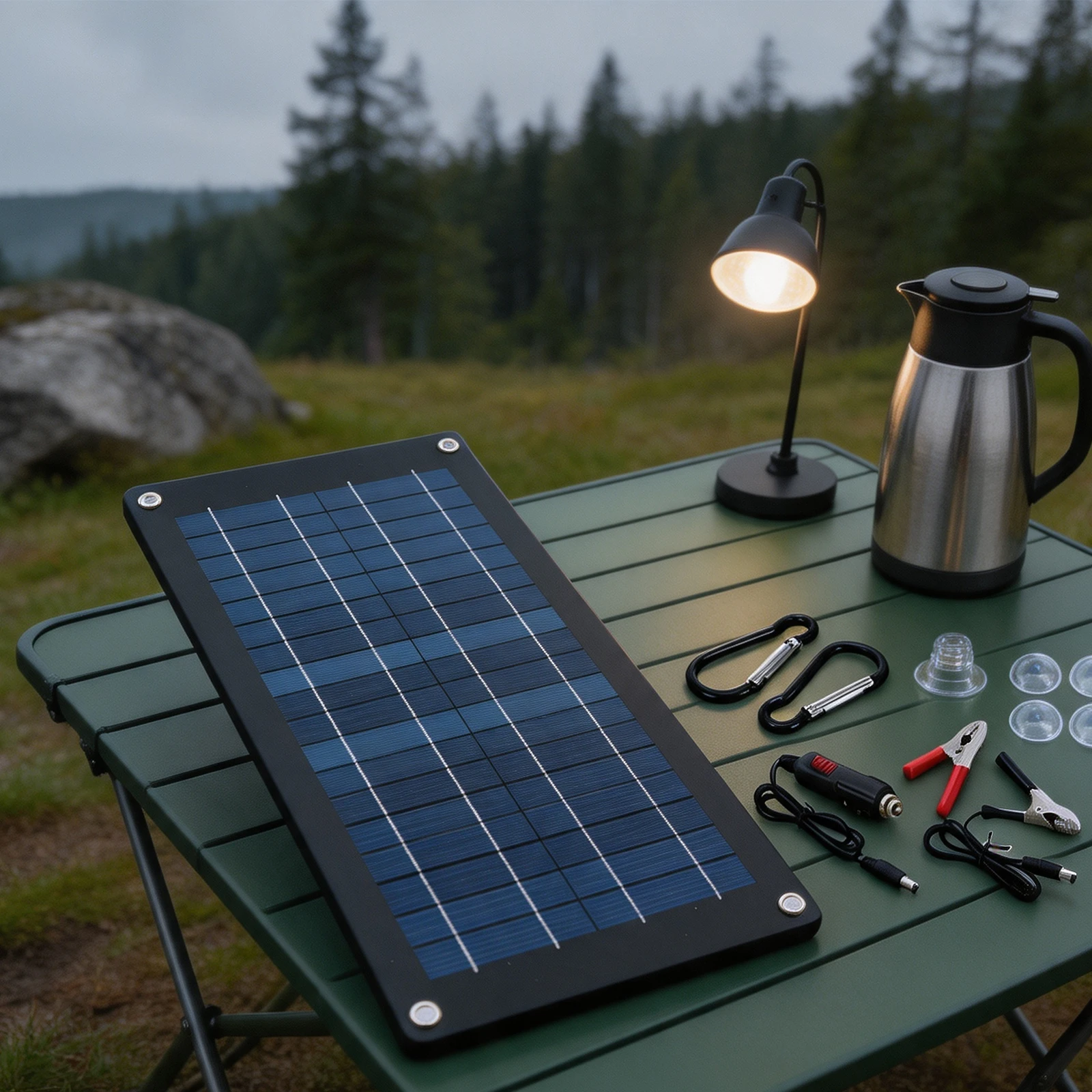 60W 18 Volt Solar Charger Reverse Discharge Prevention No Maintenance Required Built-in Blocking Diodes Daylight Charging