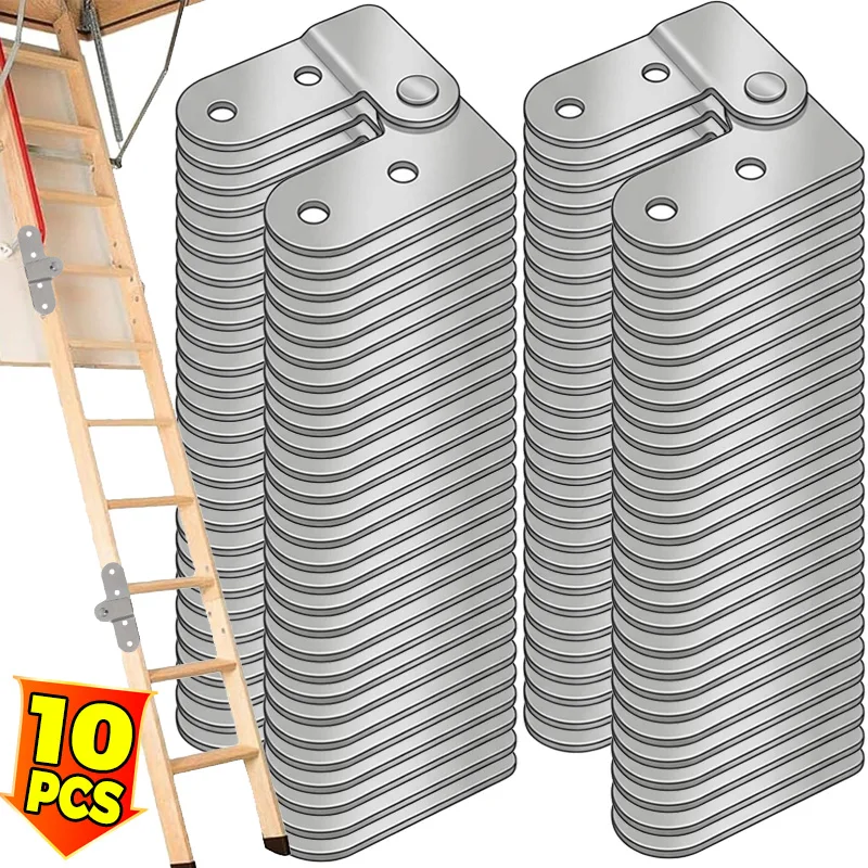 

2/10pcs Folding Ladder Hinge Replacement Kit Rotatable Storage Table Fastening Hinge Heavy Duty Furniture Hardware Mounting Kit